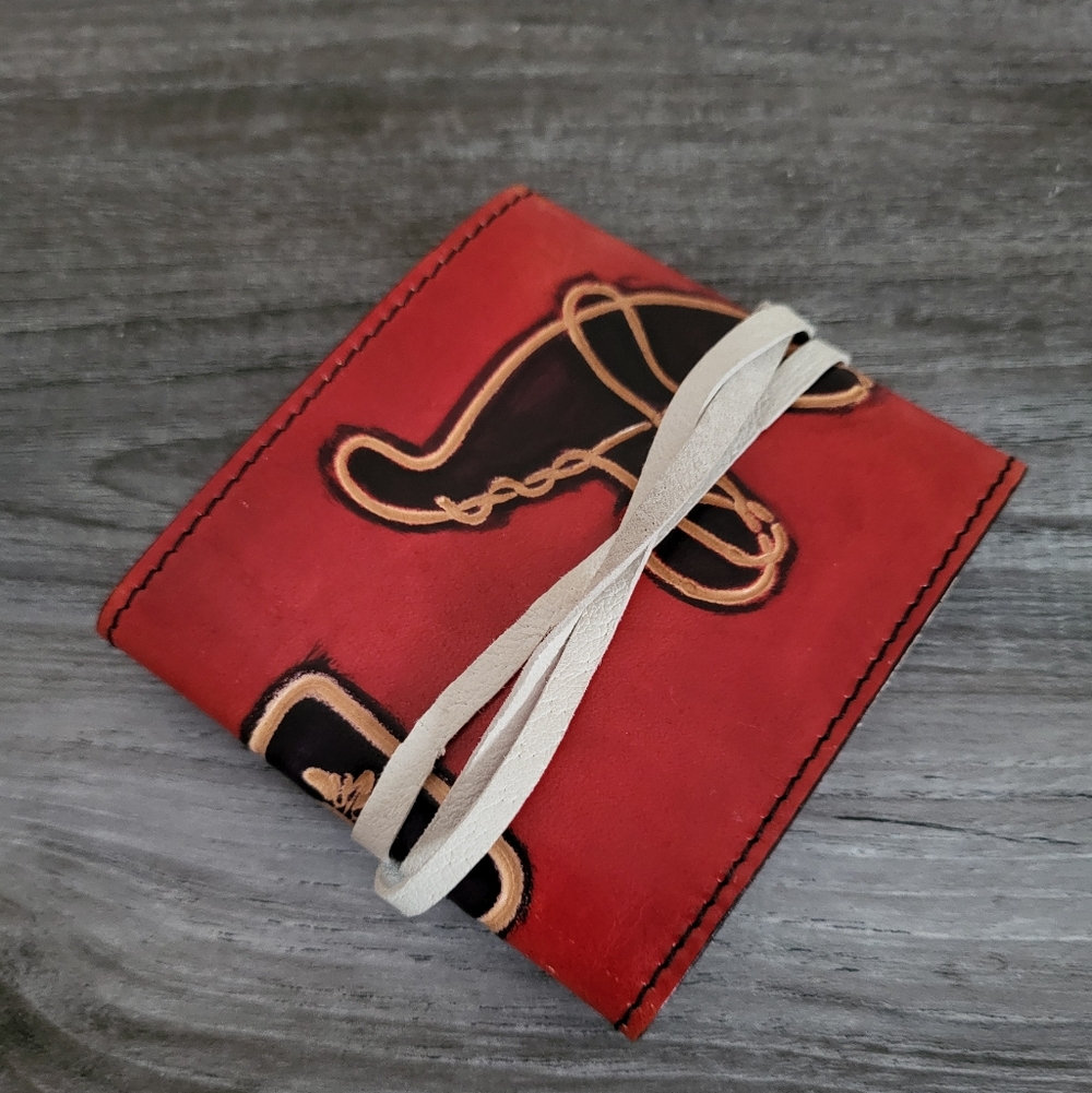 Piero Capecchi of Florence Italian Leather Square Pouch/Coin Purse - Picture 2 of 9